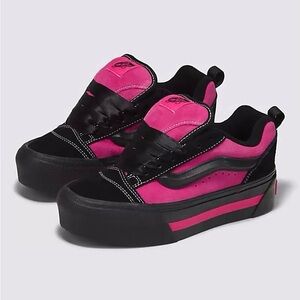 Vans Knu Stack Satin & Suede Platform Sneakers